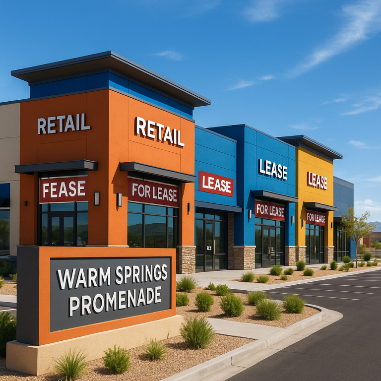 Unlock the Potential of Retail Space for Lease at Warm Springs Promenade in Henderson, Nevada