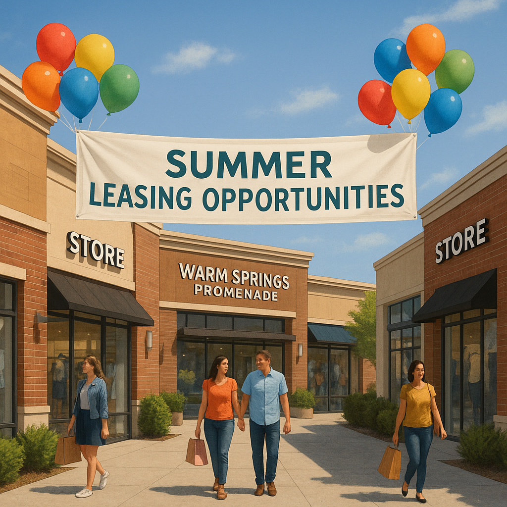 Summer Leasing at Warm Springs Promenade